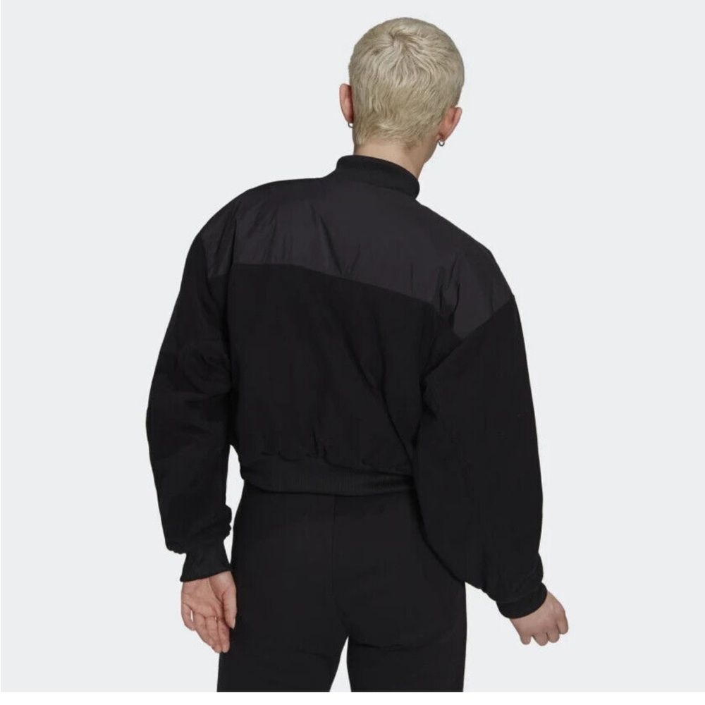 Adidas Black Warm Bomber Jacket M - Picture 3 of 11